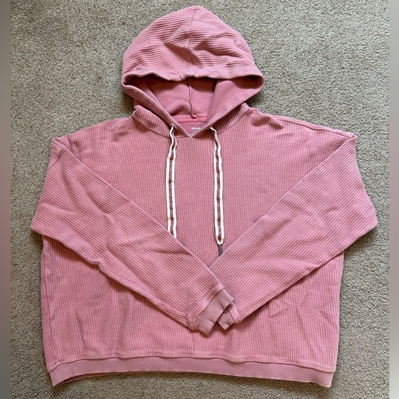 aerie Tops - Aerie Cropped Hoodie | Women's Pink Sweatshirt | Size: Small